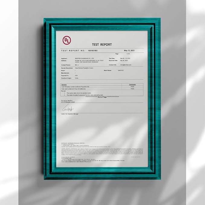 Binditek 6 Mil PET Binding Covers, 8.5 x 11 Inches, Ultra Clear, 100 Pack | Plastic PET Binding Covers, Letter Size, Ultra Clear, Square Corners, Unpunched, Ideal for Business Reports and Proposals
