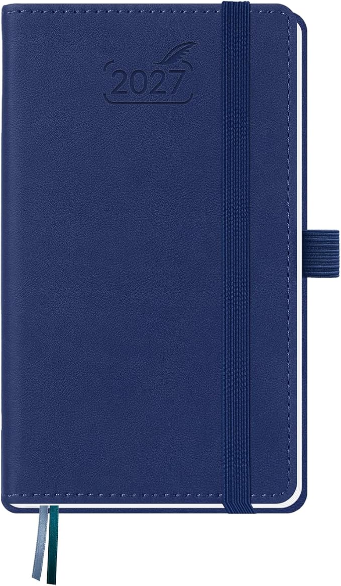 BEZEND Pocket Calendar 2027, Weekly Monthly Planner for Purse (3.5" x 6")