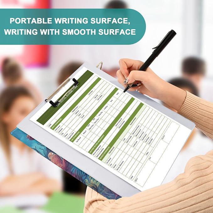 3 Ring Binders 1.5 Inch Clear View Three Ring Binders Versatile Cartoon Shark in Ocean Binder for Work School Office Supply 2 Packs