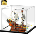 Acrylic Display Case, 19.6×11.8×15.7 Inch Clear Acrylic Display Box with Black Frame, Assemble Collectibles Display Case for Trophy, Action Figures, Dolls & Building Toys