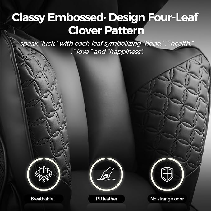 COMHOMA Big and Tall Office Chair Heavy Duty Wide Ergonomic Gaming Chair with Deluxe Embossing Designed Leather with Foot Rest,150°Reclining Adjustable Armrests Pocket Spring Back Support and Pillow