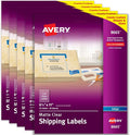 Avery Full Sheet Printable Shipping Labels, 8.5" x 11", Matte Clear, Inkjet, Create Custom Labels Using Scissors or Electronic Cutting Machines, 125 Total (5 Packs of 8665)