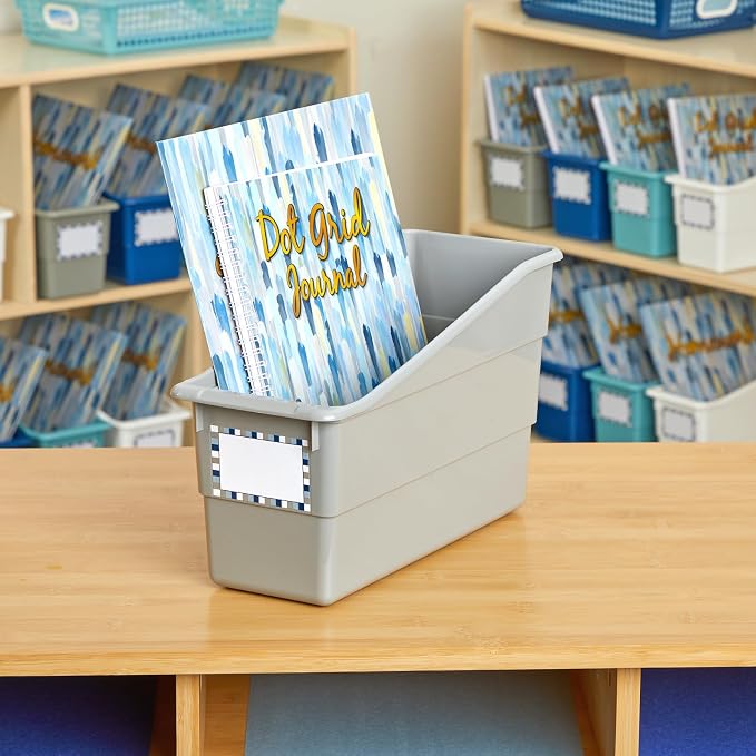 Really Good Stuff Durable Book & Binder Holder, 6-Pack, Pebble