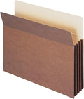 Smead TUFF® File Pocket, Straight-Cut Tab, 3-1/2" Expansion, Letter Size, Redrope, 10 per Box (73380)