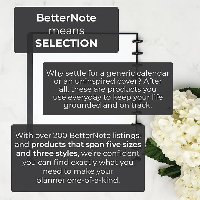 BetterNote COVER 9-Disc Planner Lightweight Durable MEDIUM Kaleidoscope