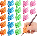 JustBlanks 20 Pcs Pencil Grips for Kids Handwriting - Pencil Holder for Kids, Pencil Grippers Writing Tool, Writing Posture Correction Tools for Toddlers, Preschoolers Special Needs for Classroom