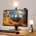 NEEWER BASICS 5" Monitor Light with Stand, Zoom Lighting for Video Conference, 10W Bi Color Edge Lit CRI95 USB LED Panel Ring Light for Desk Computer Laptop Webcam Video Call Streaming Recording, NL10