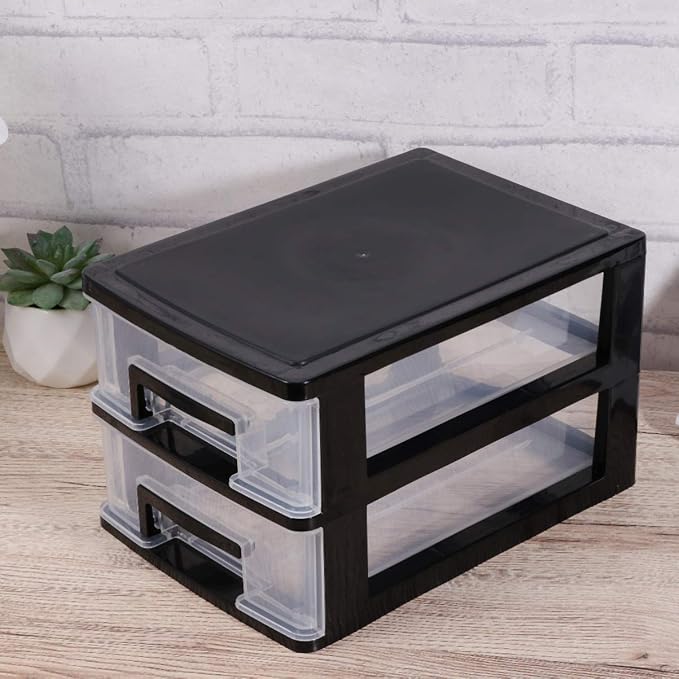 Cosmetic Organizer Mini Plastic Drawer Organizer Plastic Storage Drawers Storage Bins with Drawers Home Office Desktop Organizer Small Storage Drawer for Craft,Bathroom,Dorm,Desk