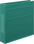 Carstens 2-Inch Heavy Duty 3-Ring Binder - Side Opening, Teal, Durable Plastic, Precision No-Gap Rings, Waterproof Covers, No Pockets, Holds 300 Letter-Sized Sheets, BPA-Free, Made in USA (5822-3R)