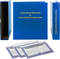 LLC Kit (Blue) - Binder, Slipcase, Operating Agreement, Membership Certificates & Customizable Index Tabs