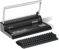 Binditek Binding Machine, 19Hole, 145 Sheets, for Letter Size, Fixed Margin | Comb Binding Machine, Punch 6-8 Sheet, 145 Sheets, Comb Binder Machines with 30 Pcs 1/2" Binding Combs, for Letter Size