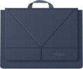 Lenovo Yoga Tote Sleeve Case for Laptops with 16-inch Display, Multi-Compartment Organizer with Convertible Stand, Lightweight Protective Polyester & Microfiber Sleeve, Cosmic Blue