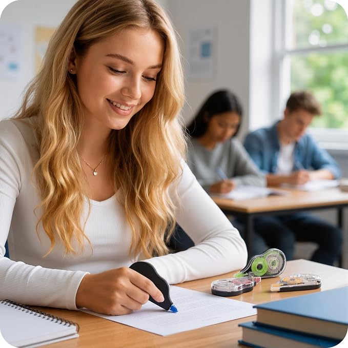 OWLKELA 32Pcs Correction Tape, 39.3 Ft, Colored core