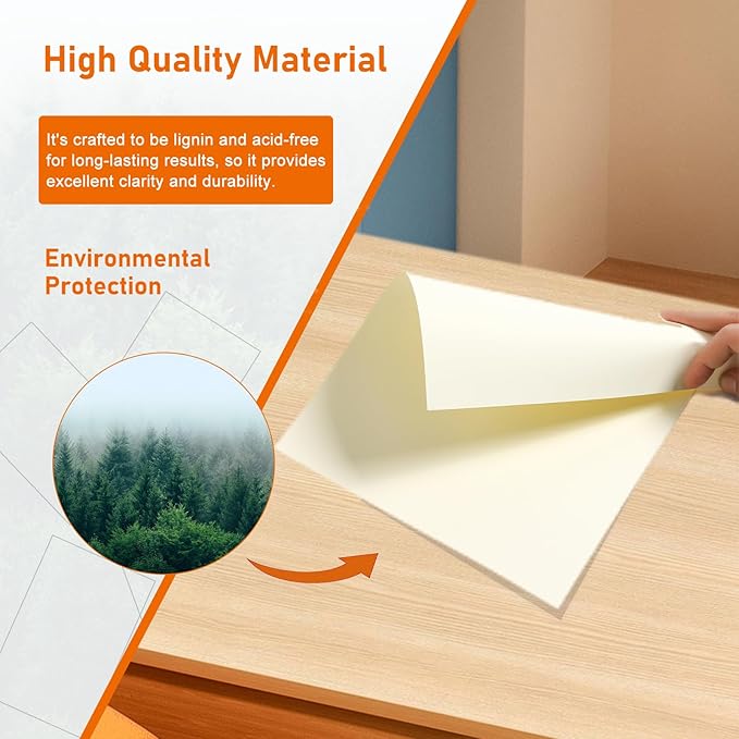 100 Sheets Cream Cardstock 8.5 x 11 Off White Paper, 92lb Premium Ivory Paper Card Stock for Wedding Invitations, School Crafting, Memus, DIY Card Making, Certificate, Business Cards