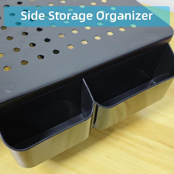 Monitor Stand Riser, Metal Laptop Stand, VMMR01-WDB