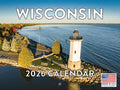 Wisconsin Calendar 2026 Wall 12 Month Monthly WI Scenic Souvenirs Wisconsinite Themed Gifts | American Made In The USA