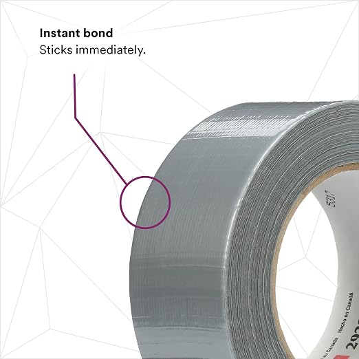 3M General Use Duct Tape 2929, Silver, 1.88 in x 50 yd, 5.5 mil, 1 Roll