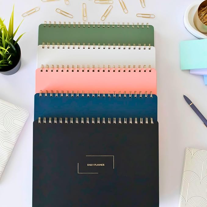 Merely Home Undated Weekly Planner | 8.25” x 11.75” Work To-Do Notebook | ADHD Academic Organizer | Multi-Layout | Men and Women Planner | College Supplies | Black | Landscape Layout