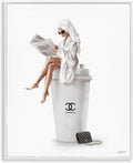 Chic Coffee Fashionista Glam, 16 x 20 Inch Framed Giclée Print | Stupell Industries · By Ziwei Li · Ready to hang once unboxed · Giftable kitchen decor · Made in USA