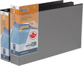 QuickFit Heavy Duty 11 x 17 Inch Spreadsheet View Binder, D Ring, Black, 2 Pack, 2 Inch