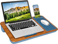LAPGEAR Home Office Lap Desk – Espresso Blue, Fits 15.6” Laptops