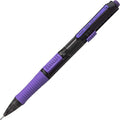 Pentel Quick Click Pop Mechanical Pencil, (0.7mm) Medium 2B Lead, Black Barrel W/Violet Trim Box of 12 (PD217AV)