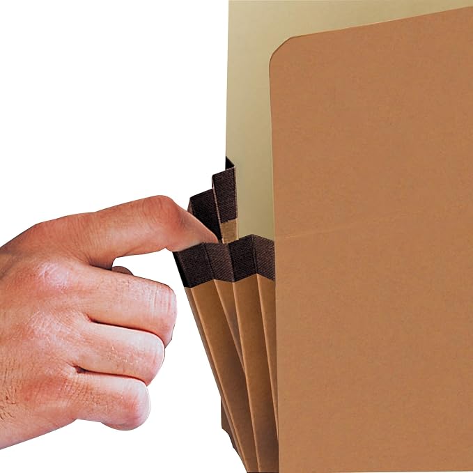 Smead File Pocket, Straight-Cut Tab, 5-1/4" Expansion, Legal Size, Redrope, 10 per Box (74234) (Pack of 5)