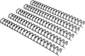 Rayson WR21127BK Wire Binding Spines, 2:1 Pitch Double Loop Binding Wires 1/2 Inch, 21-Loop Wire Ring Pack of 100 with Black