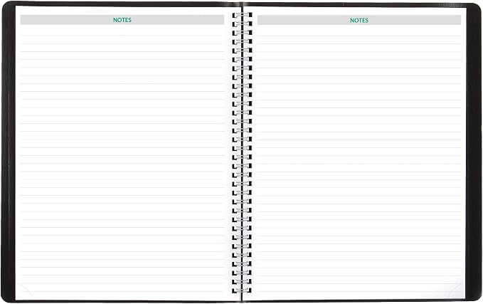 Brownline® 2027 EcoLogix® Monthly Planner, 14 Months, December 2026 to January 2028, Twin-Wire Binding, 11" x 8.5", Black (CB435W.BLK)