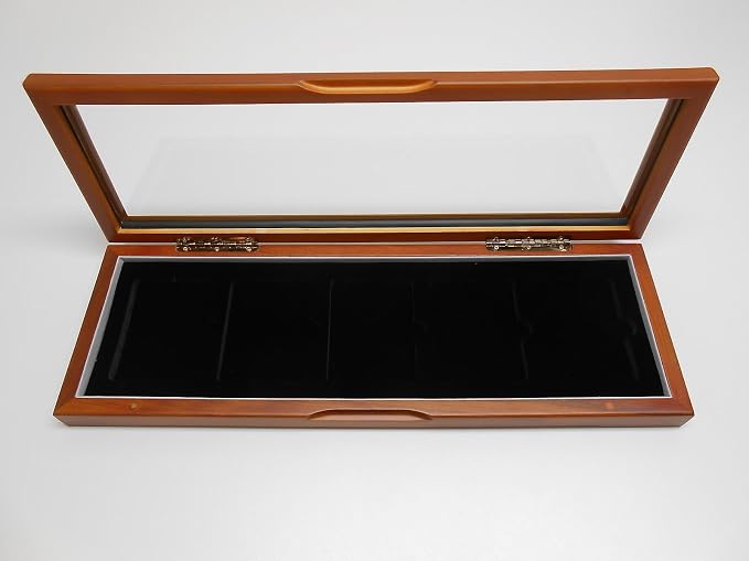 GuardHouse Glass Top Wooden Box for Five Slabs