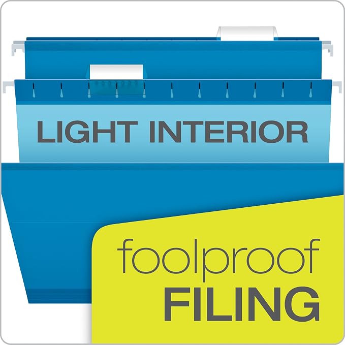 Pendaflex Hanging File Folders, Legal Size, Blue (PFX415315BLU) (Pack of 10)