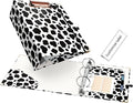 EYROZILL Mini 3 Ring Binder, 5.5" x 8.5", 2 Inch, Cow Print