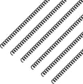 Leinuosen 120 Pack Binder Coils,1/4 Inch,Black | Plastic Spiral Binding Coils for Documents, Reports, Notebooks, Compatible with Standard Binding Machines, Office Supplies