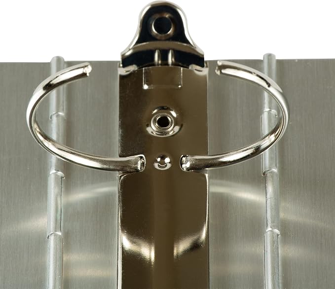 JAM PAPER Aluminium 2 inch Binders - Silver Aluminum 3 Ring Binder - Sold Individually