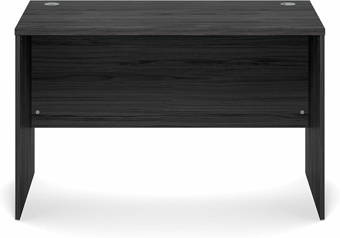 Furinno Roger Computer Desk, 47 Inch Rectangular Executive Desk with Modesty Panel, Home Office Desk with Thick Tabletop, Desk Cord Grommet, Scratchproof, for Home Study, Office, Coastal Grey