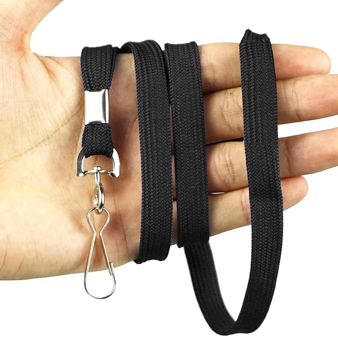 Bird Fiy Lanyard 100 Pack Bulk Badge Lanyards for ID Badges Neck Cruise Name Tag ID Holder