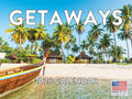 Vacation Calendar 2026 Tropical Getaways Spots Monthly Wall Calender 12 Month | American Made In The USA