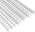 RAYSON Binding Wire 2:1 Pitch 21 Loop, 5/8 Inch, Silver, 145 Sheet, 50 Pack | 2:1 Pitch Wire Binding Spines | Double Loop Wire Design | 145 Sheet Binding | Letter Size | Silver 50 Pack