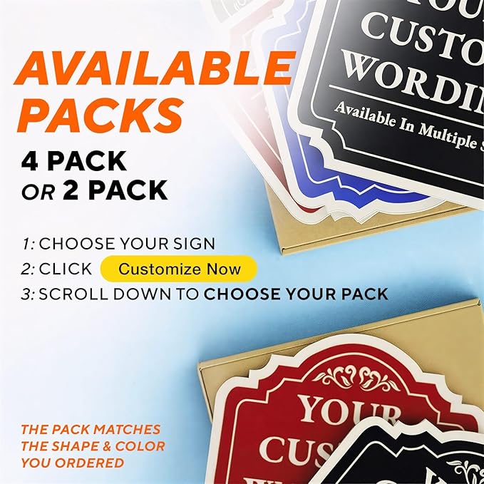 Custom Decorative Metal Outdoor Sign - Personalized Aluminum, Custom Driveway Waterproof Sign Made In USA, 12x12 Design Red Brick