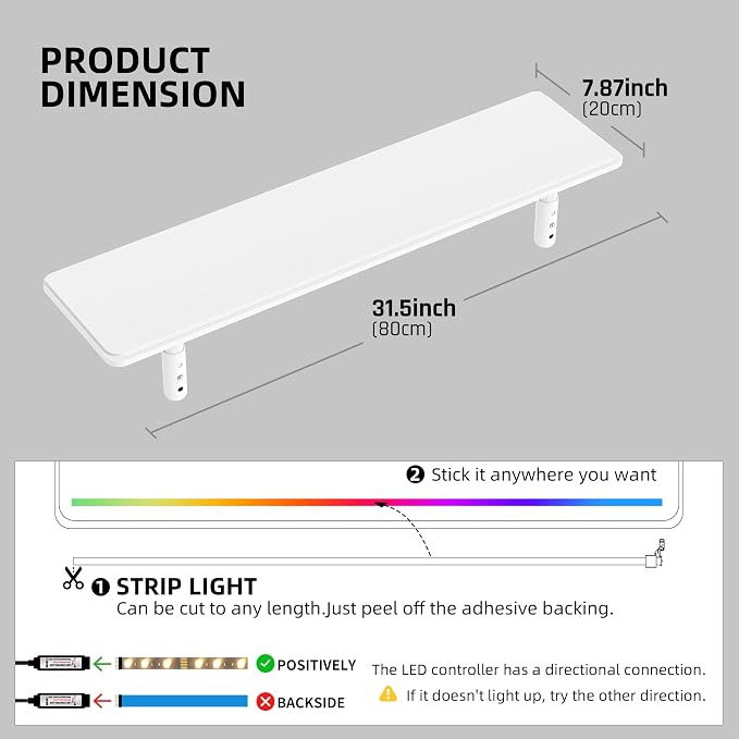 AFOOYO Dual Monitor Stand for Desk, Adjustable Height Wood Computer Riser, Ergonomic Monitor Shelf for Laptop, Printer, TV, Black - Large Storage Space, Sturdy Desk Organizer for Home & Office,White