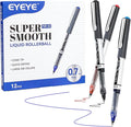 EYEYE 12 Pack 3 Colors Rollerball Pens, 0.7mm Fine Point Roller Ball Pen | Back to School Essential, Quick Drying, Liquid Ink Pens Fine Point Smooth Writing Pen for Journaling, Office Supplies