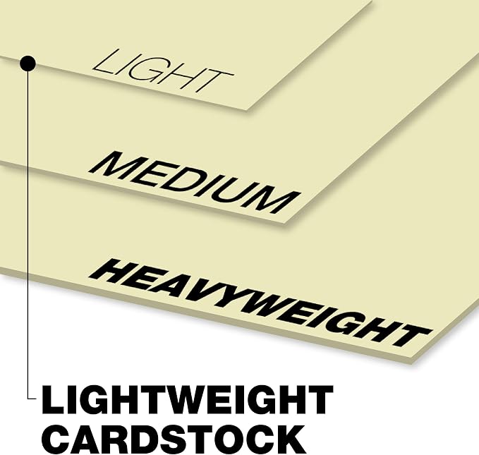 Springhill 11” x 17” Ivory Colored Cardstock Paper, 67lb Vellum Bristol, 147gsm, 250 Sheets (1 Ream) – Premium Lightweight Cardstock, Vellum Printer Paper with Textured Finish – 056004R