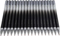 Fengtaiyuan Retractable Gel Pens, 0.5mm Bullet Point Fast Drying Black Ink, Frosted Gradient Triangular Ergonomic Barrel Writing Pens for School Exam Office Note Taking [Pack of 18]