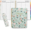 SUNEE 2027 Appointment Book, Quarter-Hourly, Weekly Monthly Planner, 8.5"x11",Green Wildflower