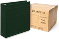 Carstens 3-Inch Heavy Duty 3-Ring Binder - Side Opening, Forest Green, Durable Plastic, Precision No-Gap Rings, Waterproof Cover, No Pockets, Holds 400 US Letter Sheets, BPA-Free Made in USA (1738-3R)