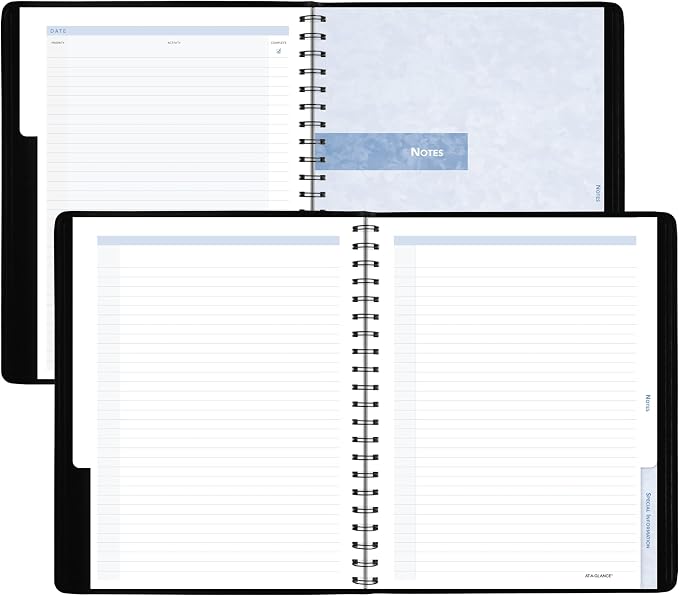 AT-A-GLANCE 2027 Appointment Book Planner, Weekly, 8" x 11", The Action Planner, Black (70EP010527)