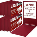 Resurhang 40 Pcs 11x17 Inch Pressboard Report Cover, 3" Capacity Presentation Binder Folder with Metal Prong Paper Fastener to Neatly Bind Reports Proposals Transcripts, Other Documents (Burgundy)