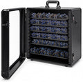 Miniature Carrying Case for Wargame Figures, Mini Display Case, X-Large | Aluminum Alloy, 6 Metal Trays, Combination Lock, Shoulder Strap, Storage Case for Collectibles, Tabletop Figure