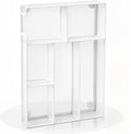 Desk Drawer Organizer, Office Drawer Divider Organizer Tray with 6 Compartments, Metal Mesh Desktop Organization and Accessories for Stationery Makeup Kitchen Toolroom School ＆ Office (Large-White)