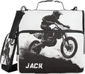 Personalized Motocross Zipper Binder, 1.5 Inch 3 Ring School Binder